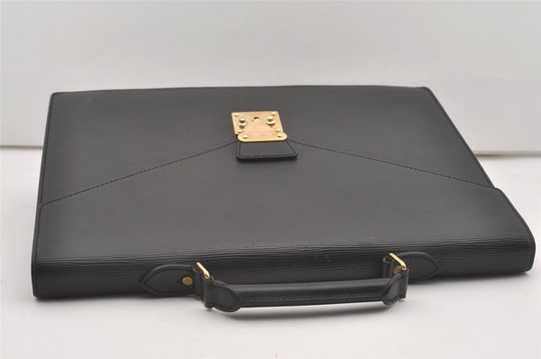 Authentic Louis Vuitton Epi Serviette Conseiller Briefcase Black M54422 LV 1356J