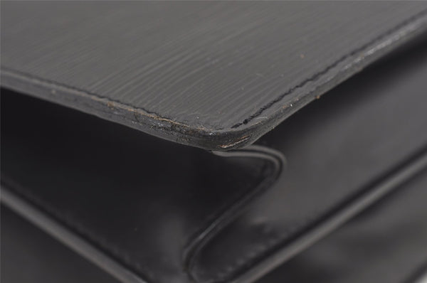 Authentic Louis Vuitton Epi Serviette Conseiller Briefcase Black M54422 LV 1356J