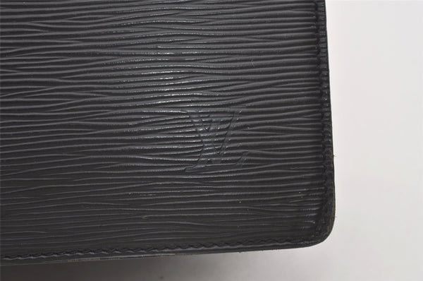 Authentic Louis Vuitton Epi Serviette Conseiller Briefcase Black M54422 LV 1356J