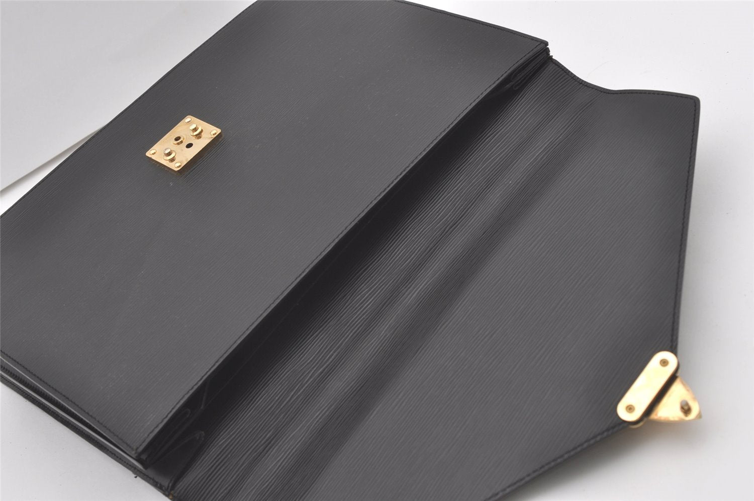 Authentic Louis Vuitton Epi Serviette Conseiller Briefcase Black M54422 LV 1356J