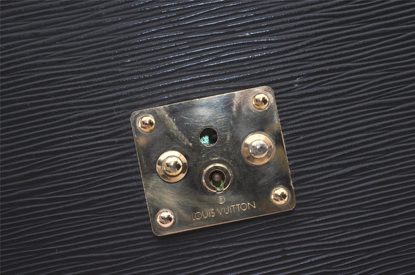 Authentic Louis Vuitton Epi Serviette Conseiller Briefcase Black M54422 LV 1356J