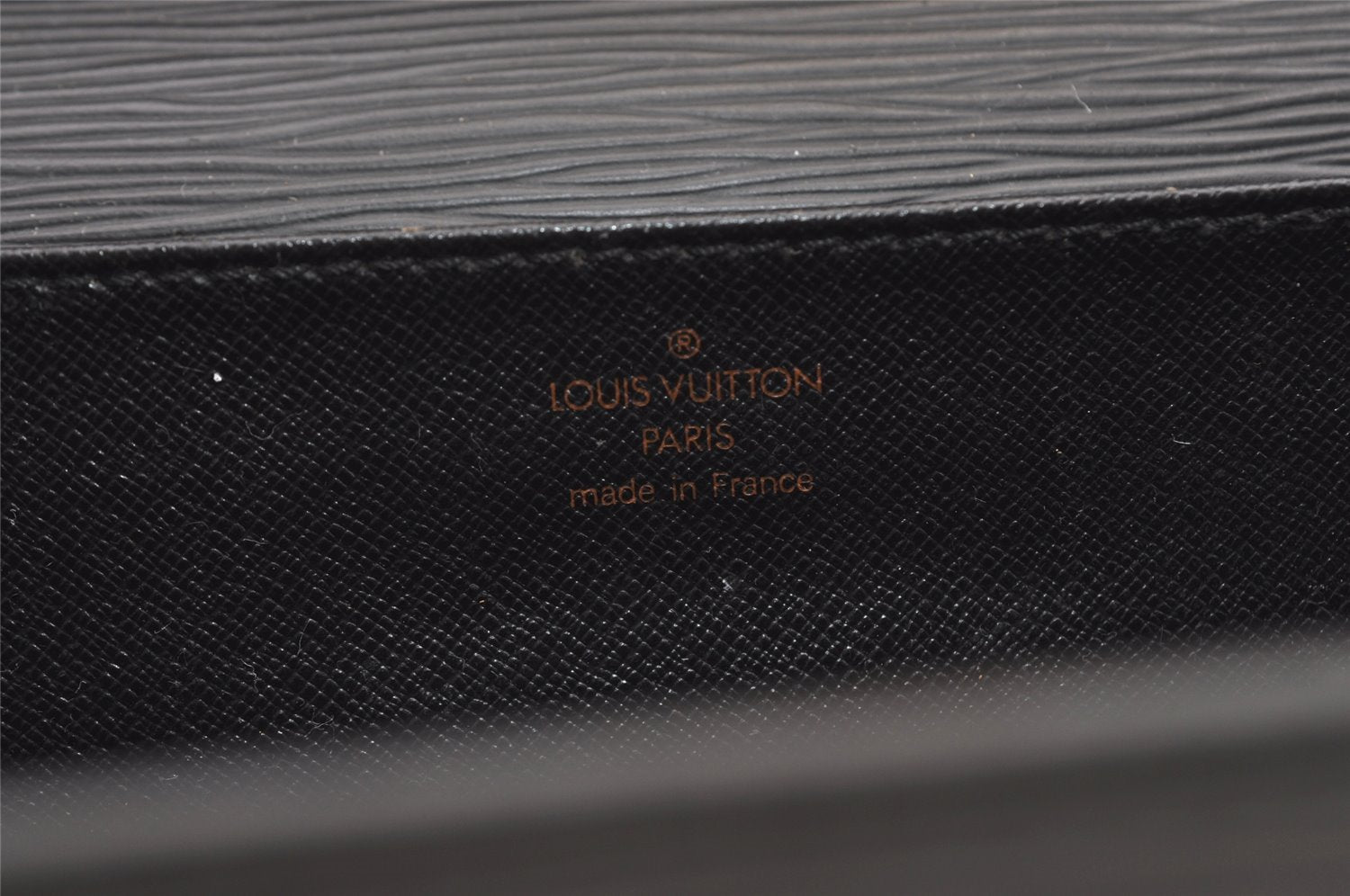 Authentic Louis Vuitton Epi Serviette Conseiller Briefcase Black M54422 LV 1356J