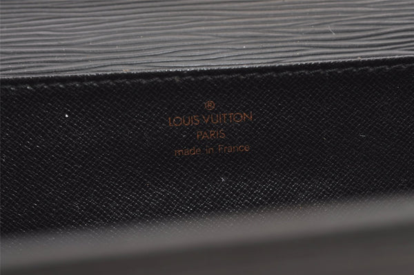 Authentic Louis Vuitton Epi Serviette Conseiller Briefcase Black M54422 LV 1356J