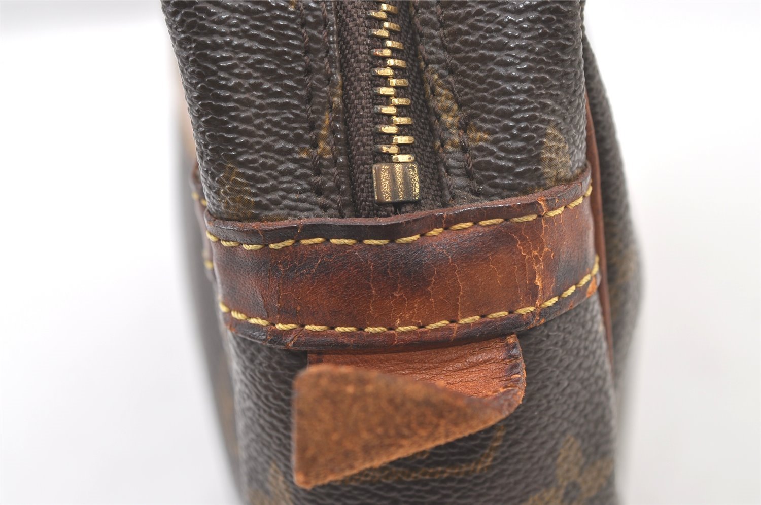 Authentic Louis Vuitton Monogram Compiegne 28 Clutch Hand Bag M51845 LV 1358K