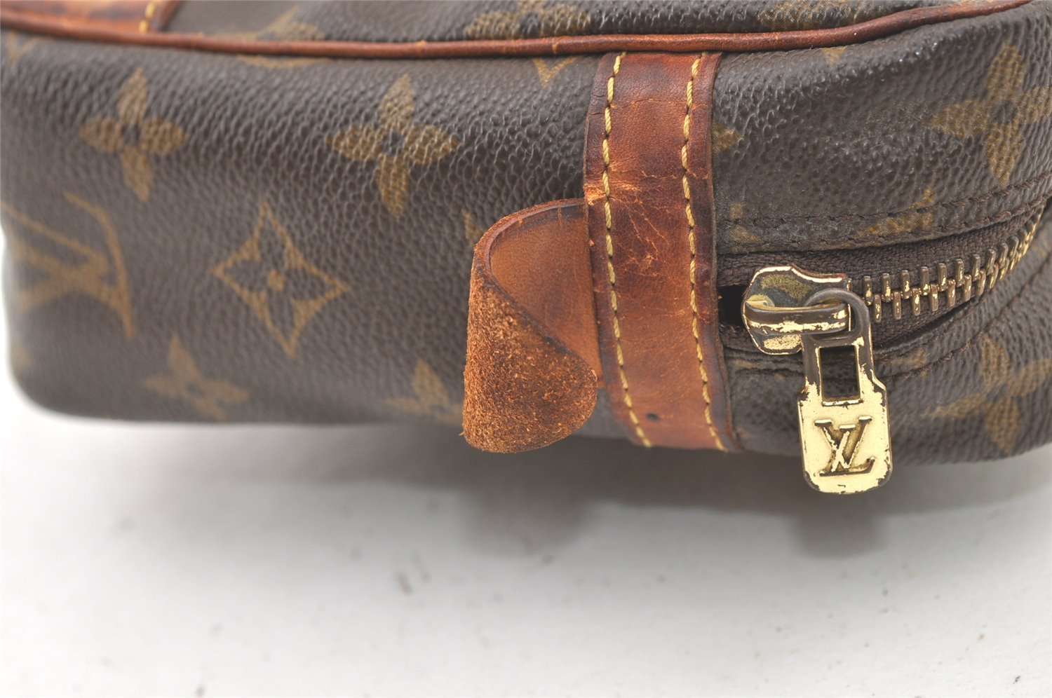 Authentic Louis Vuitton Monogram Compiegne 28 Clutch Hand Bag M51845 LV 1358K