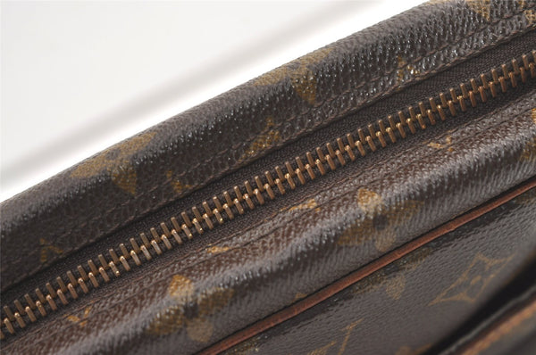 Authentic Louis Vuitton Monogram Compiegne 28 Clutch Hand Bag M51845 LV 1358K