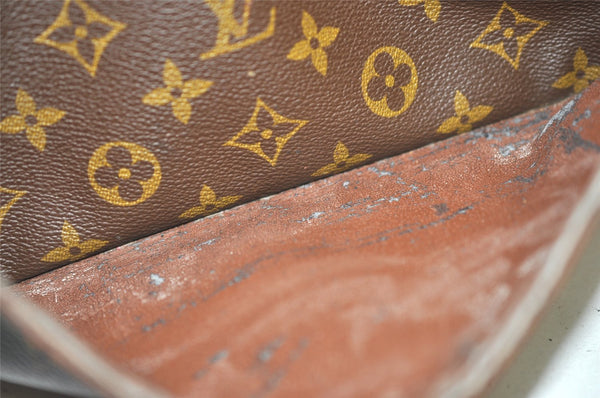 Authentic Louis Vuitton Monogram Compiegne 28 Clutch Hand Bag M51845 LV 1358K