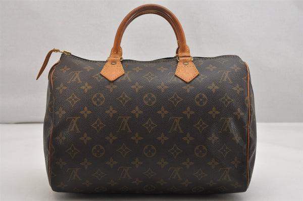 Authentic Louis Vuitton Monogram Speedy 30 Hand Boston Bag M41526 LV 1359K