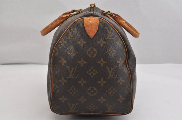 Authentic Louis Vuitton Monogram Speedy 30 Hand Boston Bag M41526 LV 1359K