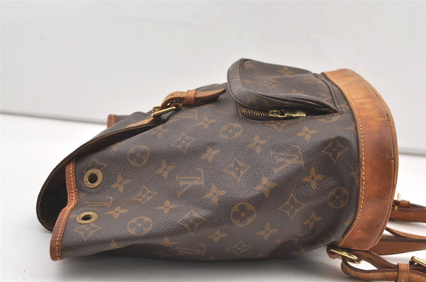 Authentic Louis Vuitton Monogram Montsouris MM Backpack M51136 LV 1360K