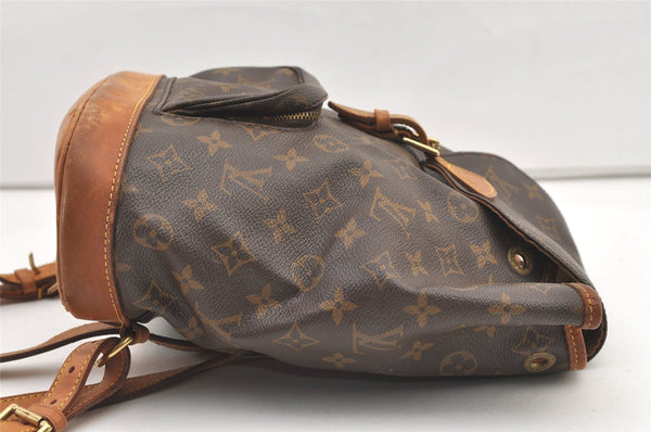 Authentic Louis Vuitton Monogram Montsouris MM Backpack M51136 LV 1360K