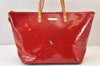 Authentic Louis Vuitton Vernis Bellevue GM Tote Hand Bag Red M93583 LV 1361K