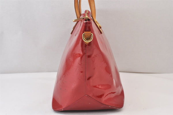 Authentic Louis Vuitton Vernis Bellevue GM Tote Hand Bag Red M93583 LV 1361K