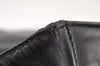 Authentic GUCCI Square GG Suede Leather Shoulder Tote Bag 91384 Black 1363K