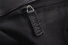 Authentic GUCCI Square GG Suede Leather Shoulder Tote Bag 91384 Black 1363K