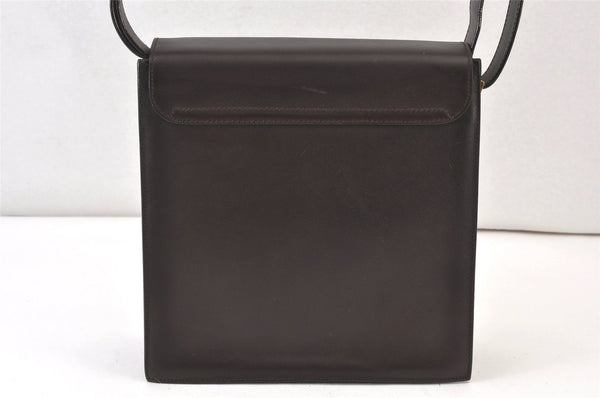 Authentic GUCCI Vintage Shoulder Hand Bag Purse Leather Brown 1364K