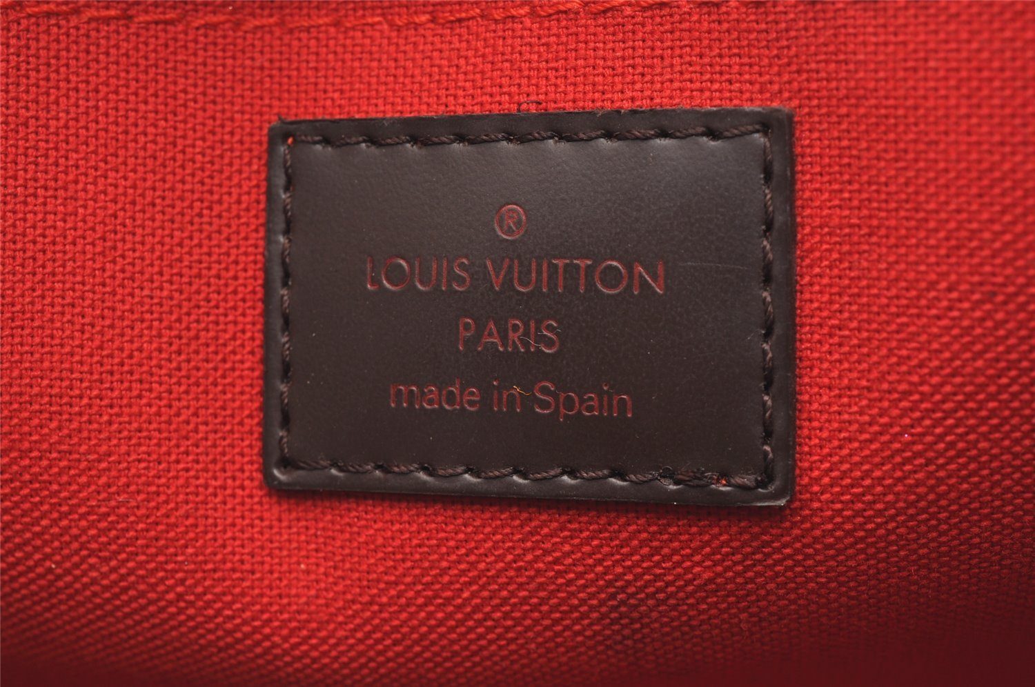 Authentic Louis Vuitton Damier Ribera MM Hand Boston Bag Purse N41434 LV 1365I