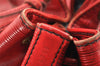 Authentic Louis Vuitton Epi Petit Noe Shoulder Drawstring Bag M44107 Red 1366I