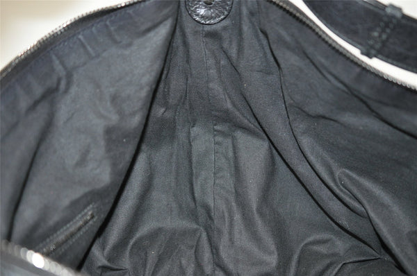 Authentic BALENCIAGA Extra Courier Shoulder Bag Leather 223410 Black 1367I