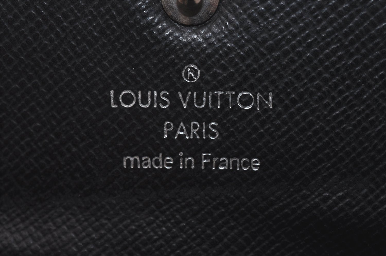 Authentic Louis Vuitton Damier Graphite Multicles 6 Key Case M62662 LV 1368I