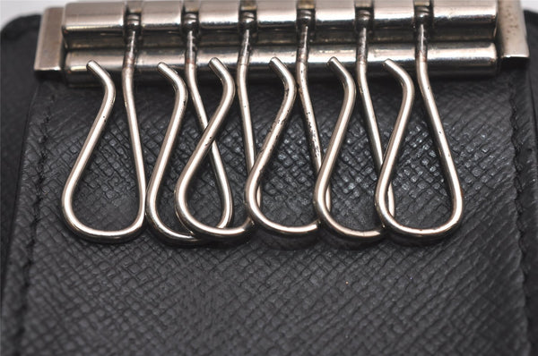 Authentic Louis Vuitton Damier Graphite Multicles 6 Key Case M62662 LV 1368I