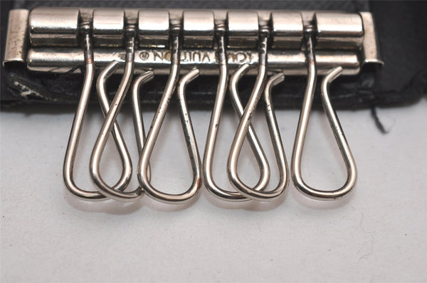 Authentic Louis Vuitton Damier Graphite Multicles 6 Key Case M62662 LV 1368I