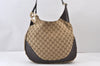 Authentic GUCCI Charlotte Shoulder Bag GG Canvas Leather 203503 Brown 1368K