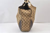 Authentic GUCCI Charlotte Shoulder Bag GG Canvas Leather 203503 Brown 1368K