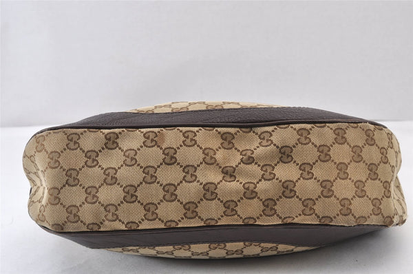 Authentic GUCCI Charlotte Shoulder Bag GG Canvas Leather 203503 Brown 1368K