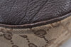 Authentic GUCCI Charlotte Shoulder Bag GG Canvas Leather 203503 Brown 1368K