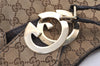 Authentic GUCCI Charlotte Shoulder Bag GG Canvas Leather 203503 Brown 1368K