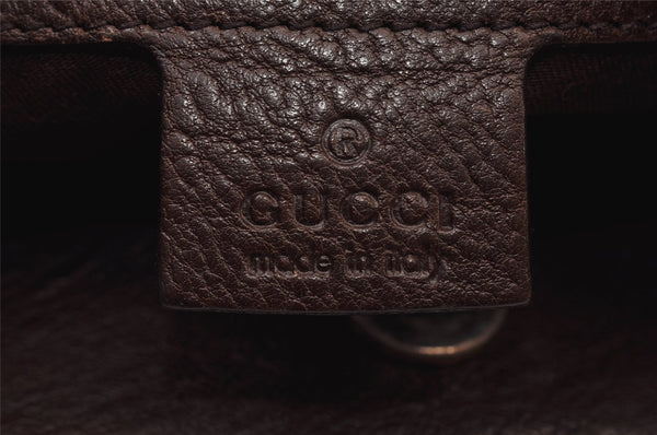 Authentic GUCCI Charlotte Shoulder Bag GG Canvas Leather 203503 Brown 1368K
