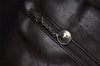 Authentic GUCCI Vintage Shoulder Tote Bag Suede Enamel Brown Junk 1369K