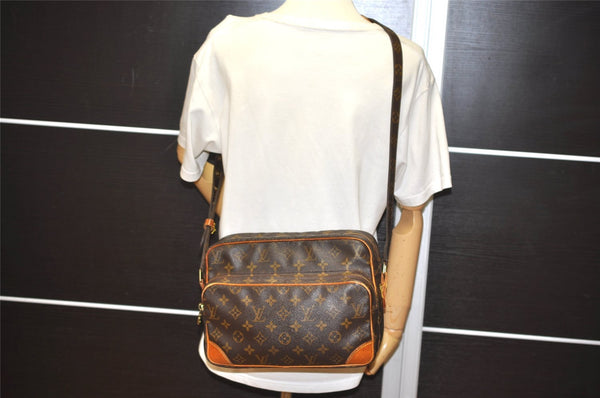 Authentic Louis Vuitton Monogram Nile Shoulder Cross Body Bag M45244 LV 1370I