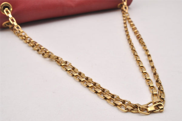 Authentic Louis Vuitton Monogram Pallas Chain Shoulder Bag Red M41201 LV 1371J