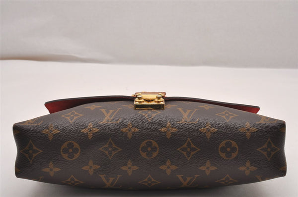 Authentic Louis Vuitton Monogram Pallas Chain Shoulder Bag Red M41201 LV 1371J