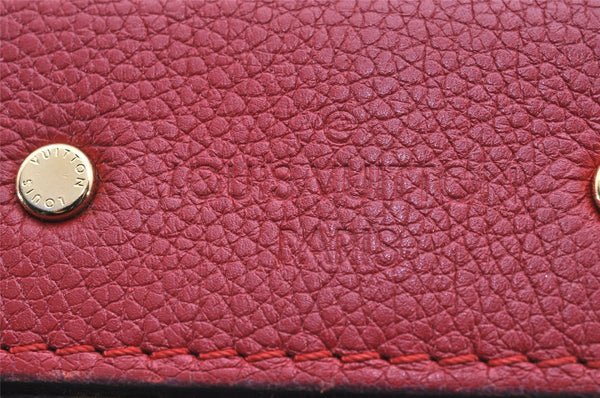 Authentic Louis Vuitton Monogram Pallas Chain Shoulder Bag Red M41201 LV 1371J