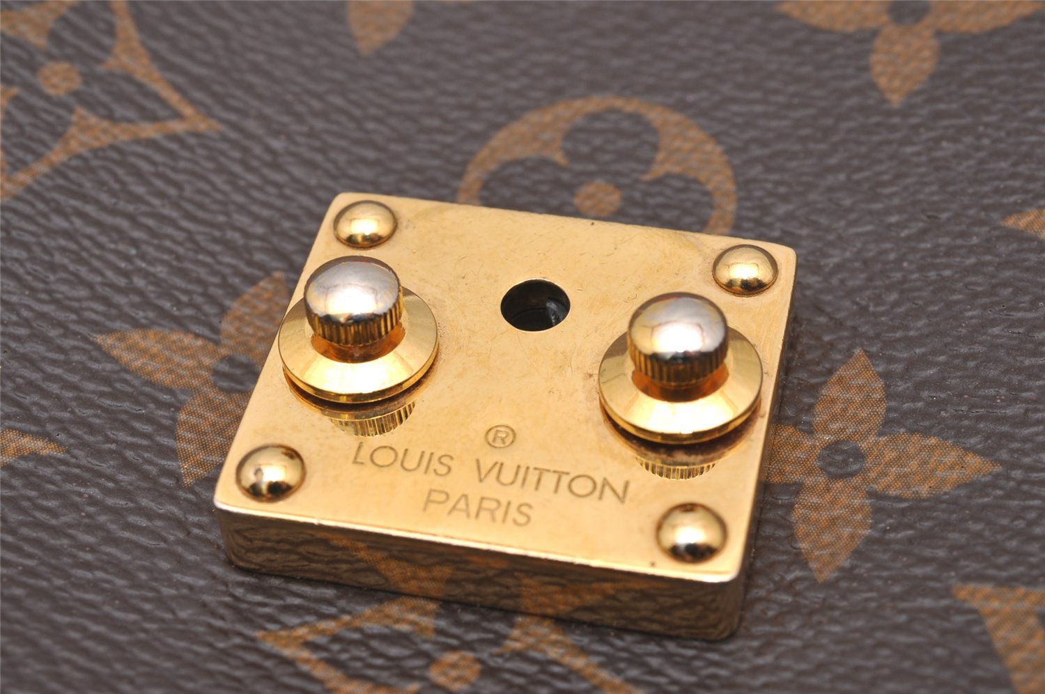 Authentic Louis Vuitton Monogram Pallas Chain Shoulder Bag Red M41201 LV 1371J