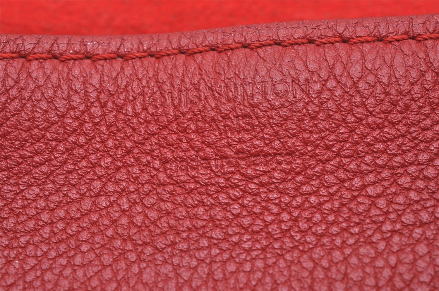 Authentic Louis Vuitton Monogram Pallas Chain Shoulder Bag Red M41201 LV 1371J