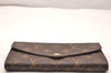 Auth Louis Vuitton Monogram Portefeuille Sarah Long Wallet M62234 LV Junk 1372J