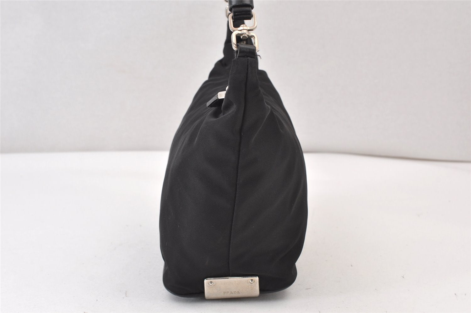 Authentic PRADA Nylon Leather Shoulder Hand Bag Purse Black 1373K