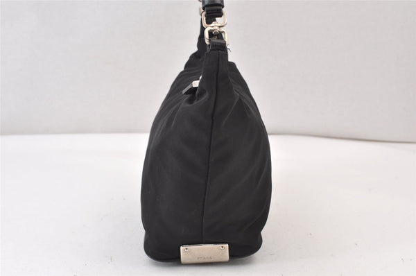 Authentic PRADA Nylon Leather Shoulder Hand Bag Purse Black 1373K