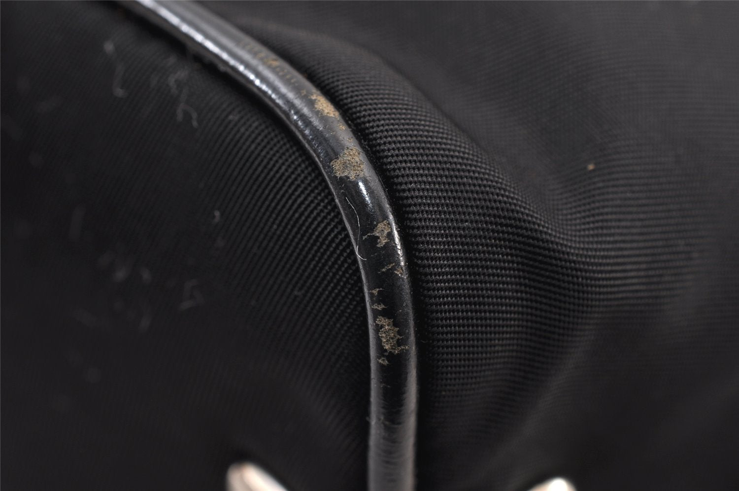 Authentic PRADA Nylon Leather Shoulder Hand Bag Purse Black 1373K