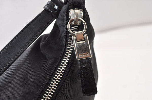 Authentic PRADA Nylon Leather Shoulder Hand Bag Purse Black 1373K