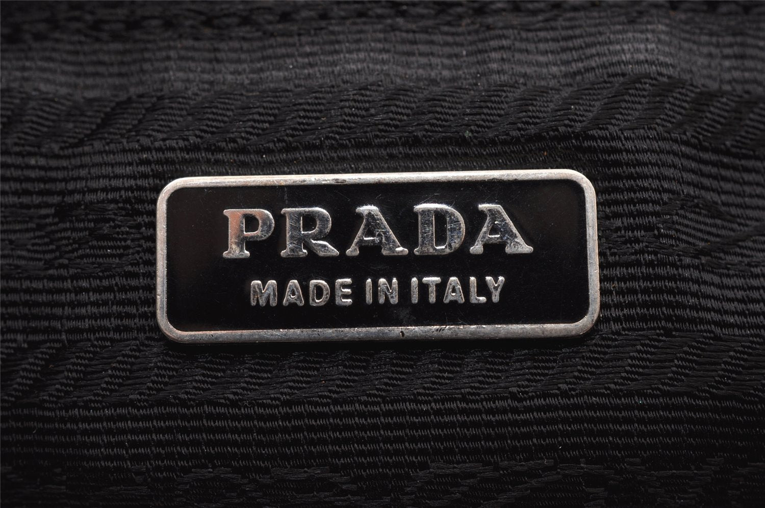 Authentic PRADA Nylon Leather Shoulder Hand Bag Purse Black 1373K