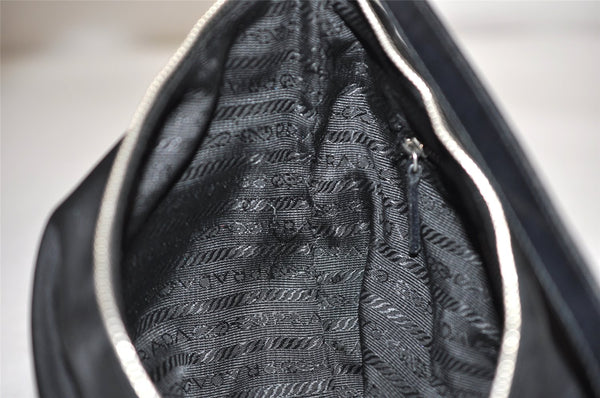 Authentic PRADA Nylon Leather Shoulder Hand Bag Purse Black 1373K