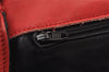 Authentic FENDI Vintage Shoulder Cross Body Bag Purse Leather Enamel Red 1376K