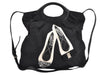 Authentic Salvatore Ferragamo Vara Nylon Leather 2Way Hand Bag Black 1379K