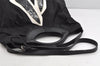 Authentic Salvatore Ferragamo Vara Nylon Leather 2Way Hand Bag Black 1379K