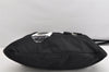 Authentic Salvatore Ferragamo Vara Nylon Leather 2Way Hand Bag Black 1379K